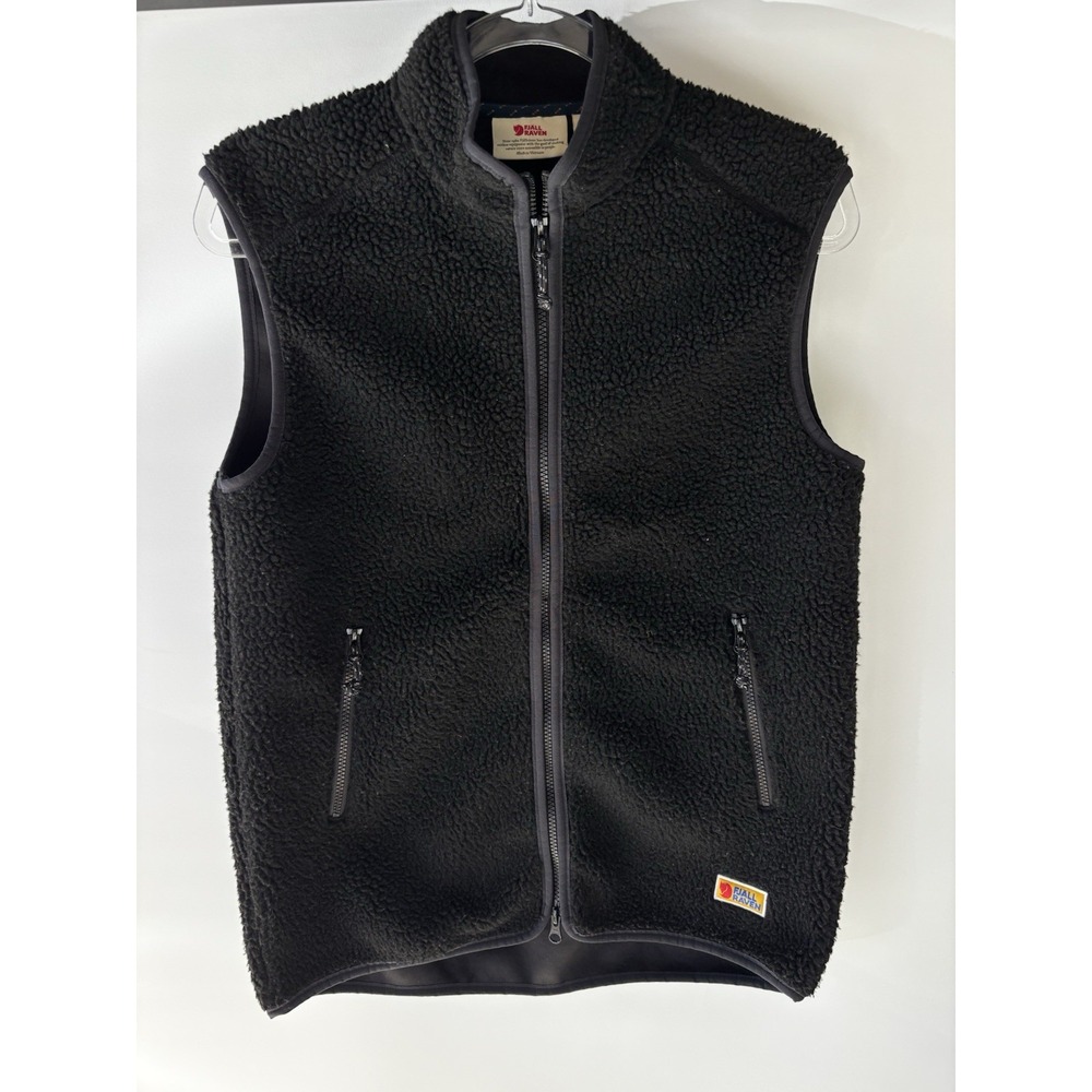 FjallRaven Vardag Pile Fleece Vest Black Womens XS - Picture 2 of 11